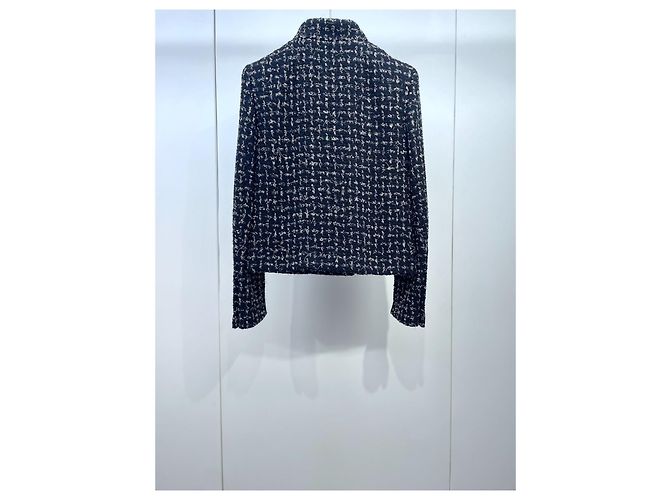 Chanel 22K Tweed Jacke Karomuster Mehrfarben - Ansicht 2