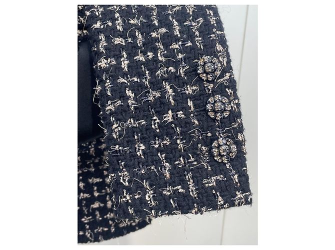 Chanel 22K Tweed Jacke Karomuster Mehrfarben - Ansicht 3
