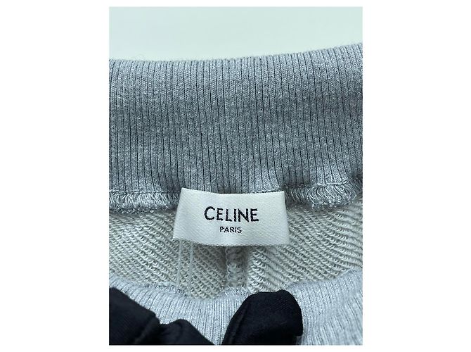 Calças de jogging Céline cinzentas de algodão Multicor - vista 5