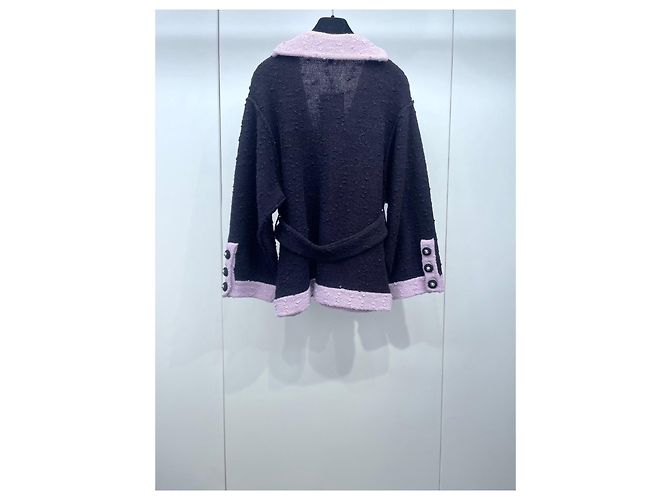 Chanel 24K Strickjacke Wolle Color-Block Mehrfarben - Ansicht 2