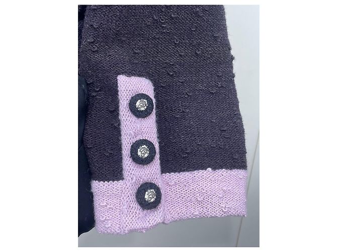 Chanel 24K Strickjacke Wolle Color-Block Mehrfarben - Ansicht 3