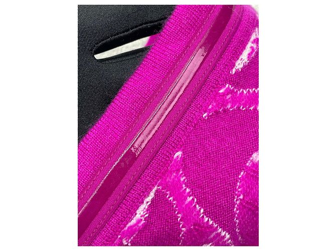 Top Bandeau Chanel Morado de Algodón con Estampado de Logo Talla 34 Multicolor - vista 4