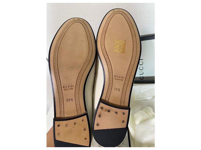 Gucci Ballerine in Pelle Bianche Multicolore - vista 4