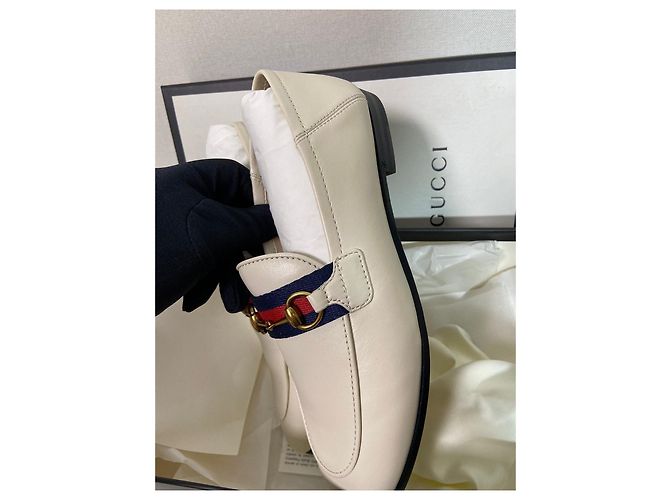 Gucci Ballerine in Pelle Bianche Multicolore - vista 6