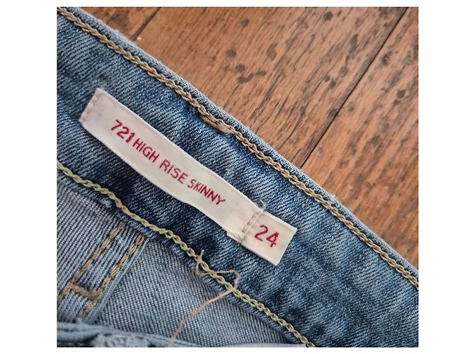 Vaqueros Levi's 721 High Rise Skinny Premium Mujer - Azul Claro W24 - vista 4