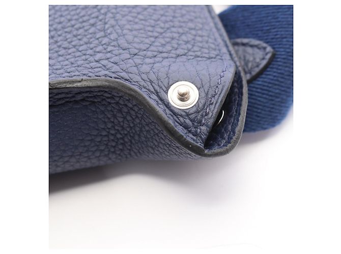 Hermès Hermes HERMES Vid Poche Schultertasche Blau - Ansicht 7
