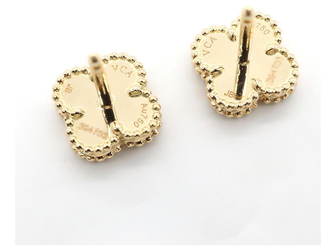 Orecchini Van Cleef & Arpels Sweet Alhambra Onyx Nero D'oro - vista 5