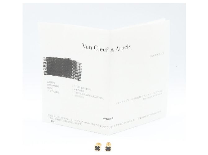 Orecchini Van Cleef & Arpels Sweet Alhambra Onyx Nero D'oro - vista 6