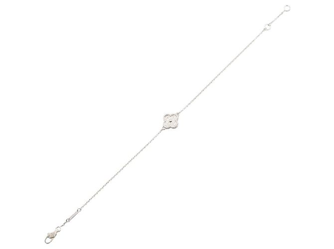 Bracciale Sweet Alhambra Diamanti Van Cleef & Arpels Argento - vista 3