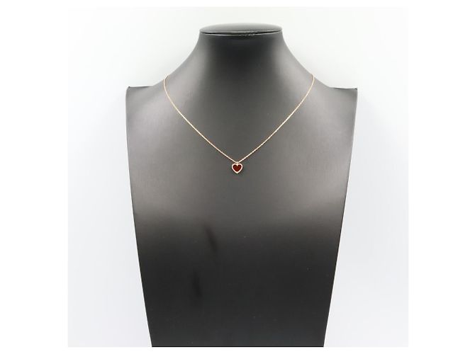 Collana Sweet Alhambra Cuore Van Cleef & Arpels Rosso D'oro - vista 6