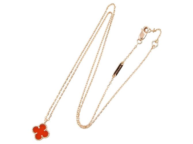 Collana Sweet Alhambra Van Cleef & Arpels Rosso D'oro - vista 2