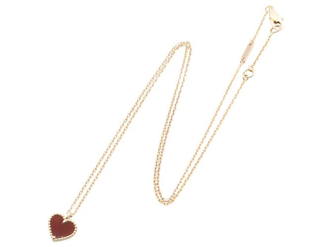 Collana Sweet Alhambra Cuore Van Cleef & Arpels Rosso D'oro - vista 2