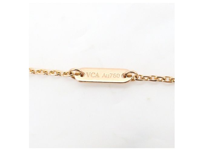 Collana Sweet Alhambra Cuore Van Cleef & Arpels Rosso D'oro - vista 4