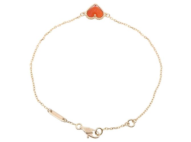 Bracciale Sweet Alhambra Cuore Van Cleef & Arpels Rosso D'oro - vista 2