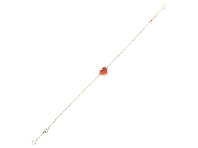 Bracciale Sweet Alhambra Cuore Van Cleef & Arpels Rosso D'oro - vista 3