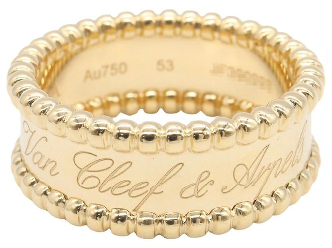 Anillo Banda Perleture Van Cleef & Arpels Dorado - vista 2