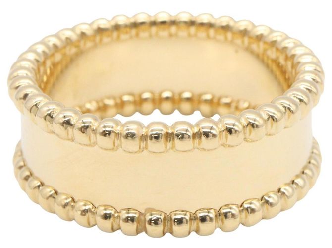 Anillo Banda Perleture Van Cleef & Arpels Dorado - vista 3