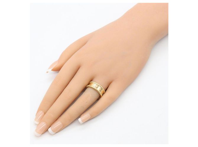 Anillo Banda Perleture Van Cleef & Arpels Dorado - vista 8