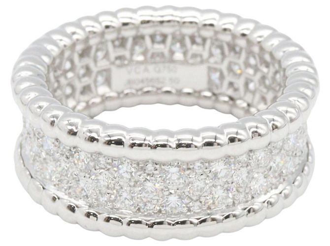 Van Cleef & Arpels Perlee Diamantring Silber - Ansicht 2