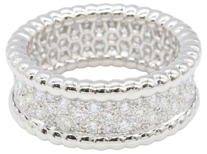 Van Cleef & Arpels Perlee Diamantring Silber - Ansicht 3
