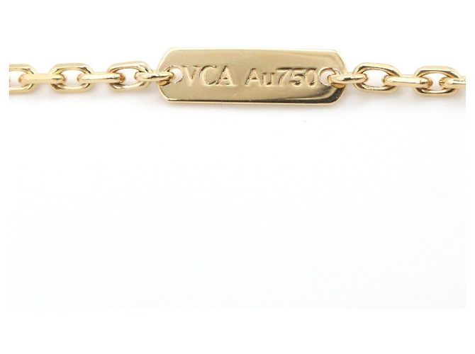 Van Cleef & Arpels Magic Alhambra Long Guilloche Halskette Golden - Ansicht 4