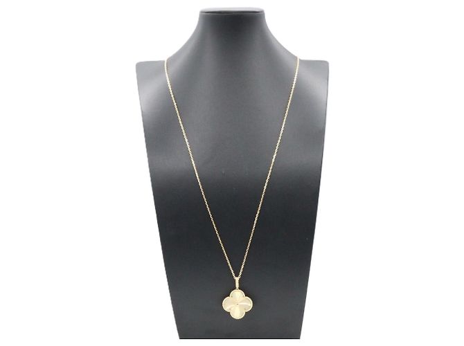 Van Cleef & Arpels Magic Alhambra Long Guilloche Halskette Golden - Ansicht 6
