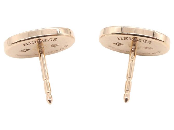 Hermès Orecchini Hermes Chaine d'Ancre Contour in oro rosa 18K con diamanti D'oro - vista 3