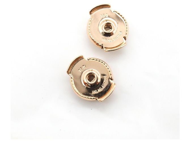 Hermès Orecchini Hermes Chaine d'Ancre Contour in oro rosa 18K con diamanti D'oro - vista 4