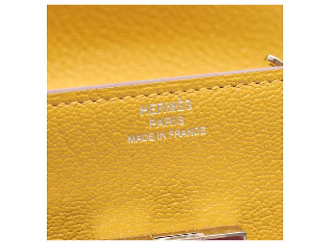 Hermès Borsa a tracolla Hermes Cinetic Mini To Go Jaune Ambre Giallo - vista 5