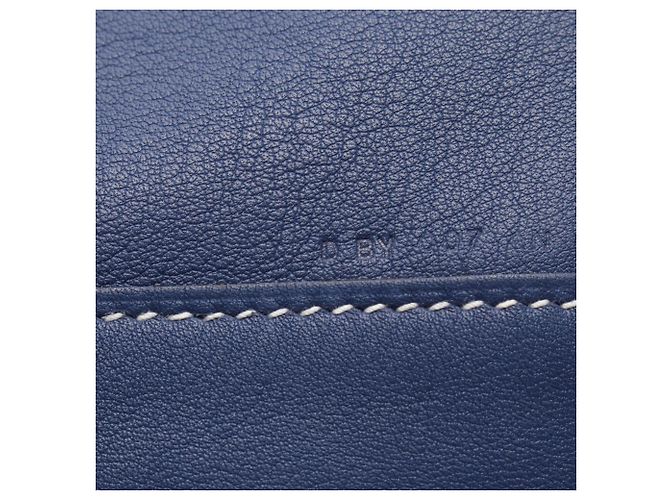 Hermès Hermes Double Sens 36 Tote Bag Orange Roh Marineblau - Ansicht 5