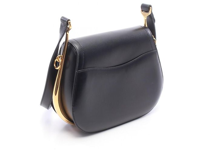 Hermès Bolsa de ombro Hermes Pasquide em couro de bezerro preto - vista 2