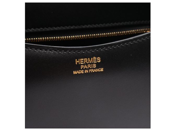 Hermès Bolsa de ombro Hermes Pasquide em couro de bezerro preto - vista 4