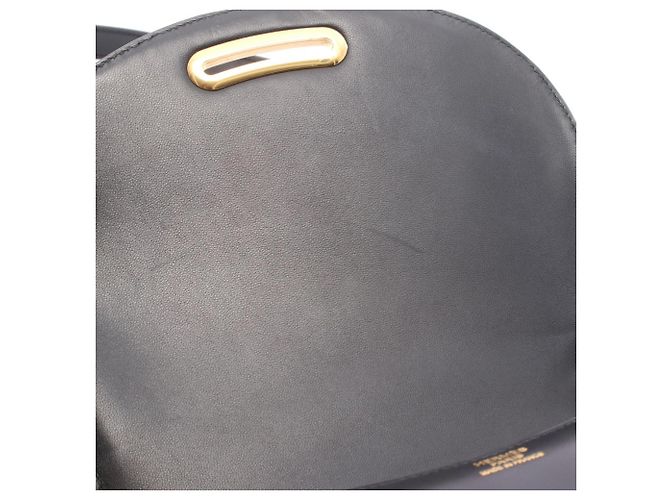 Hermès Bolsa de ombro Hermes Pasquide em couro de bezerro preto - vista 8