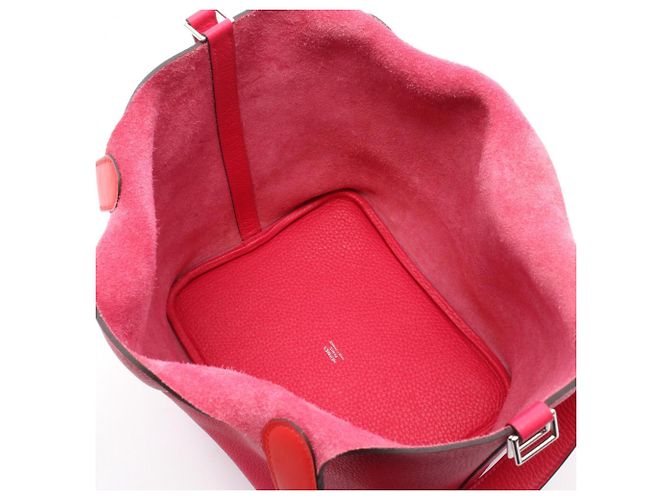 Hermès Sac à main Hermes Picotin Lock MM Rose Rouge - vue 3