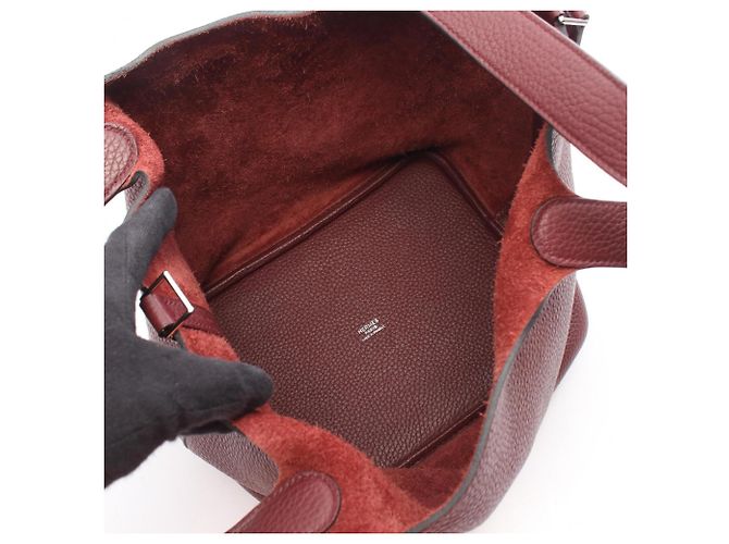 Hermès Sac à main Hermes Picotin Lock MM Bordeaux - vue 3