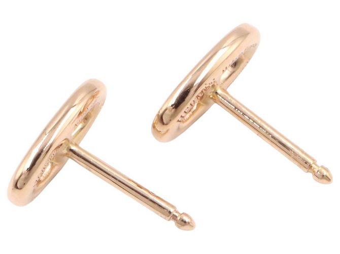 Hermès Orecchini a lobo Hermes Farandole 18K Pink Gold D'oro - vista 3