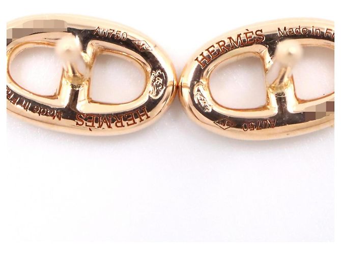 Hermès Orecchini a lobo Hermes Farandole 18K Pink Gold D'oro - vista 5