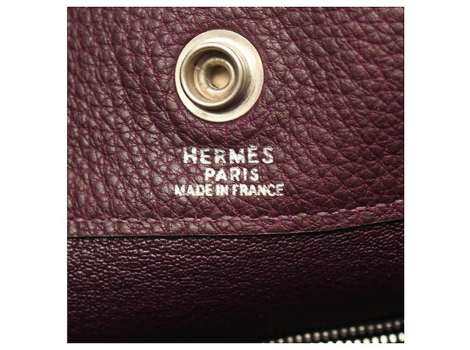 Hermès Bolso Fourre-Tout MM Hermes Burdeos Púrpura - vista 4