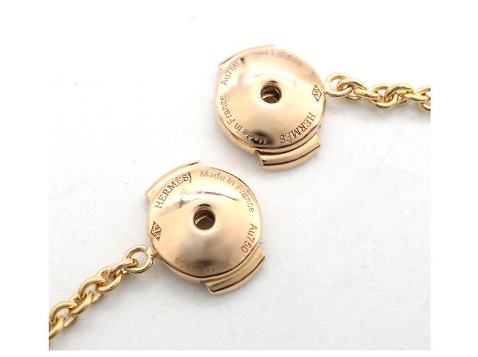 Hermès Boucles d'oreilles Hermes Mini Punk Stud Doré - vue 5