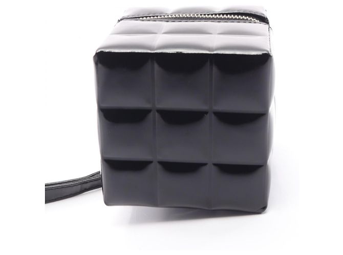 Borsa a mano pouch Chanel Chocolate Bar Cube Nero - vista 9