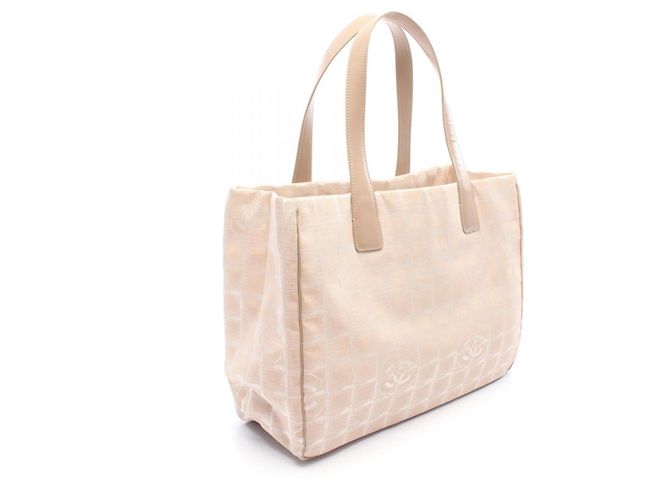 Borsa Tote Chanel New Travel Line MM Beige - vista 2