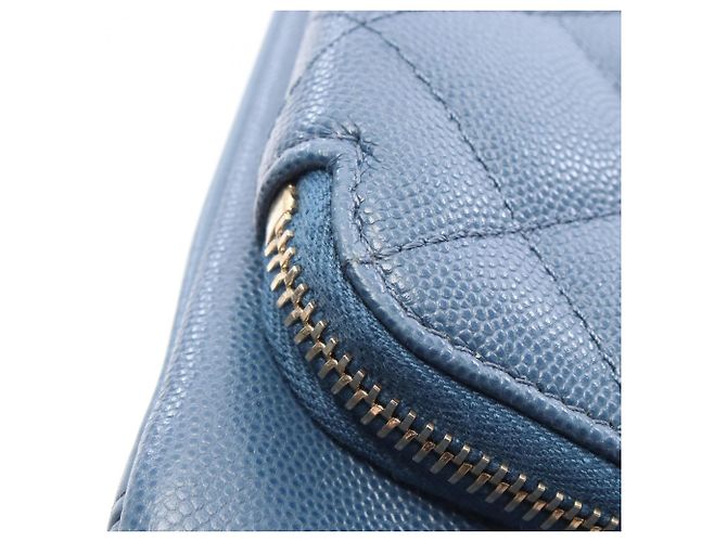 Chanel Business Affinity Matelassé Schultertasche Blau - Ansicht 6