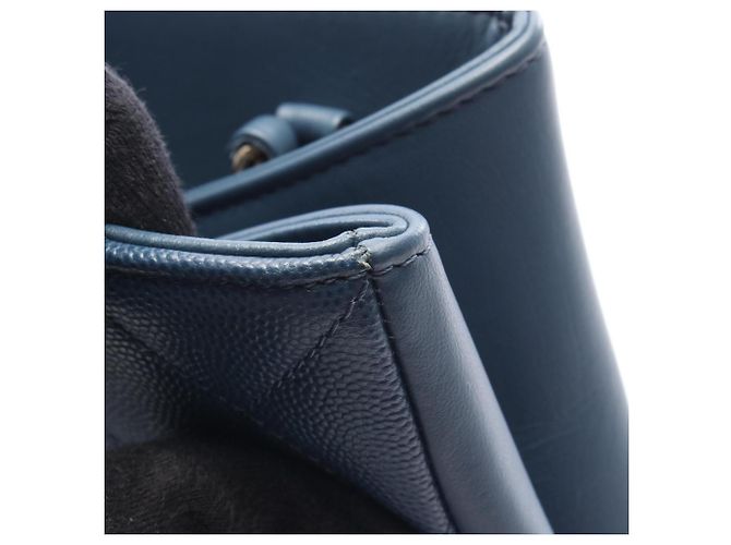 Chanel Business Affinity Matelassé Schultertasche Blau - Ansicht 8
