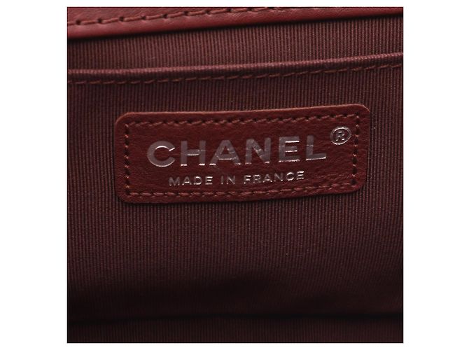Borsa a tracolla Chanel Boy - Bordeaux Bordò - vista 4
