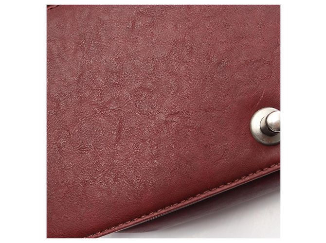 Borsa a tracolla Chanel Boy - Bordeaux Bordò - vista 7
