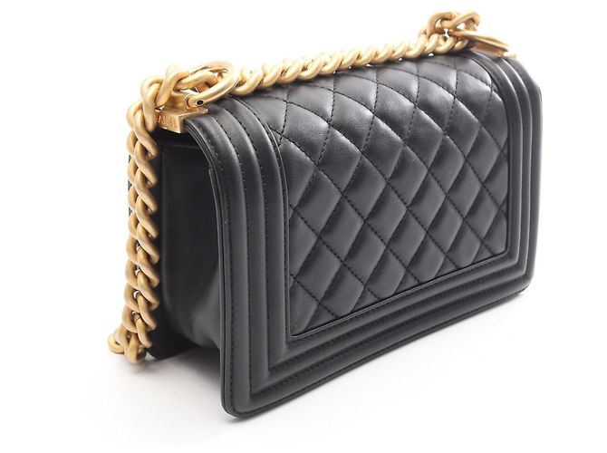 Chanel Boy Small Schultertasche Schwarz - Ansicht 2