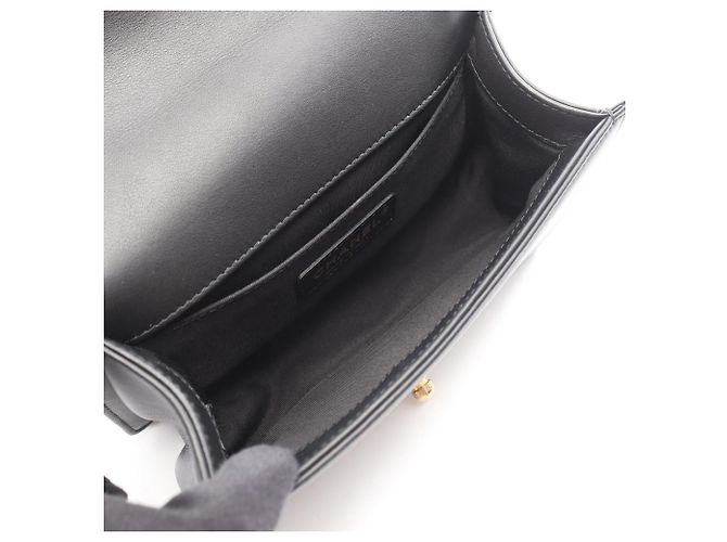 Chanel Boy Small Schultertasche Schwarz - Ansicht 3