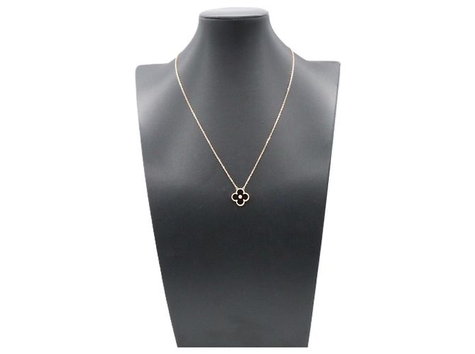 Van Cleef & Arpels Vintage Alhambra Onyx Halskette - Ansicht 6