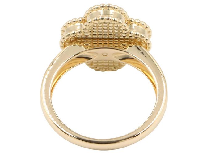 Van Cleef & Arpels Vintage Alhambra Karneol 1PD Ring Rot Golden - Ansicht 3