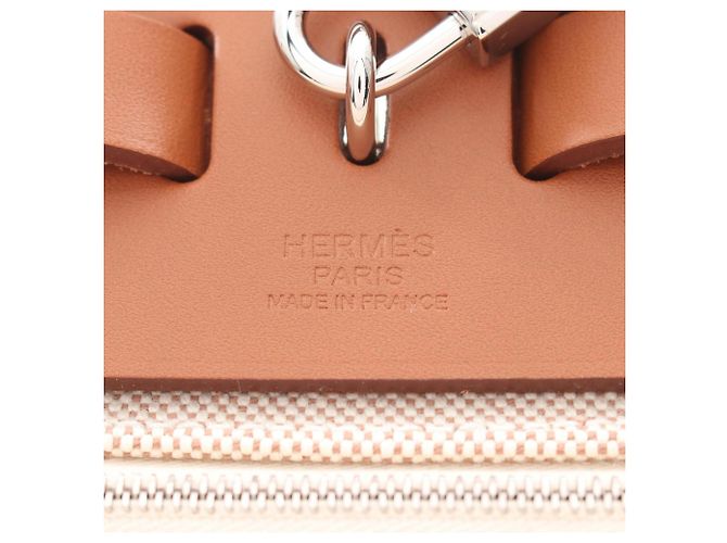 Hermès Hermes Herbag Zip Messenger 39 Handtasche Braun Roh - Ansicht 4